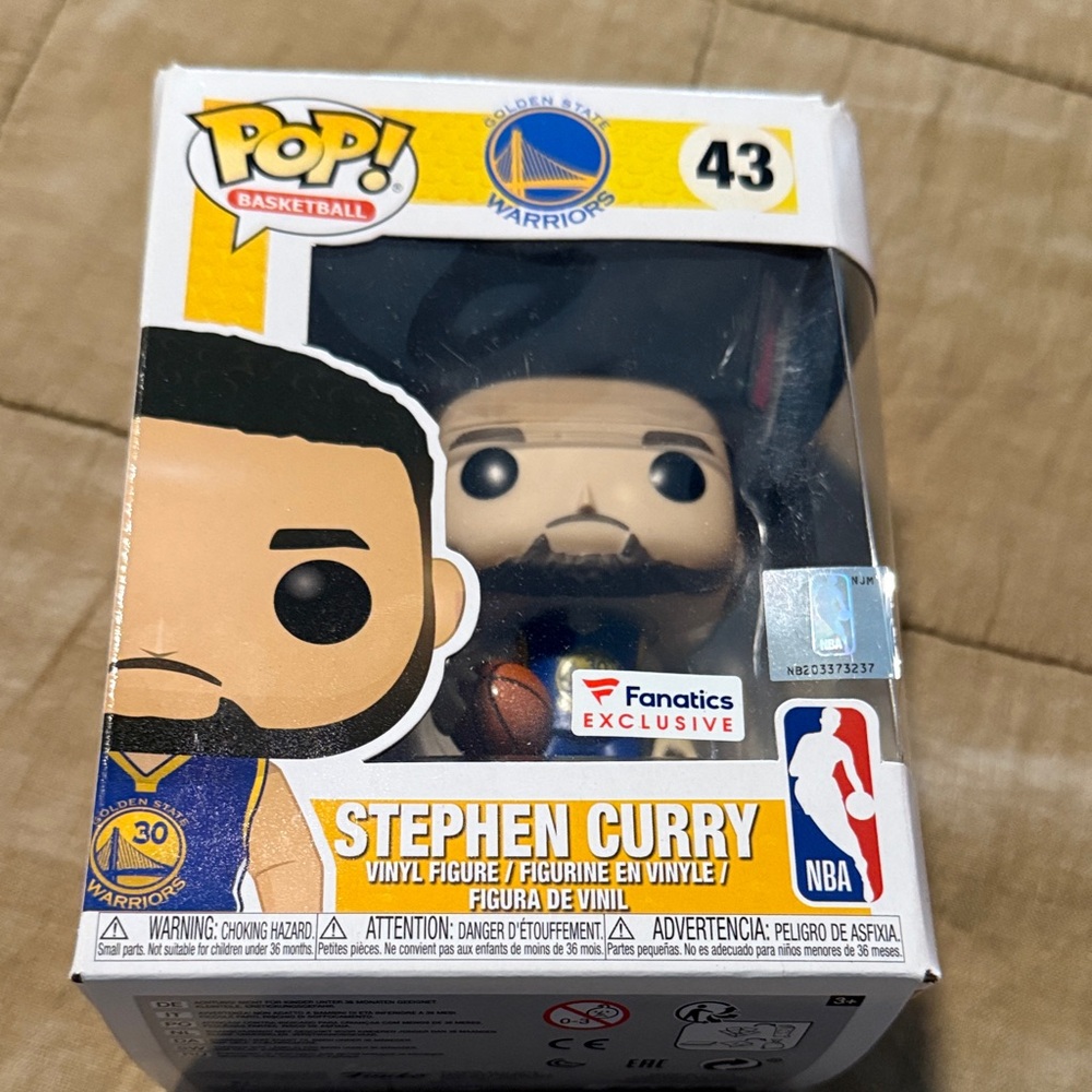 Funko Pop! NBA Golden State Warriors Stephen Curry Vinyl Figure